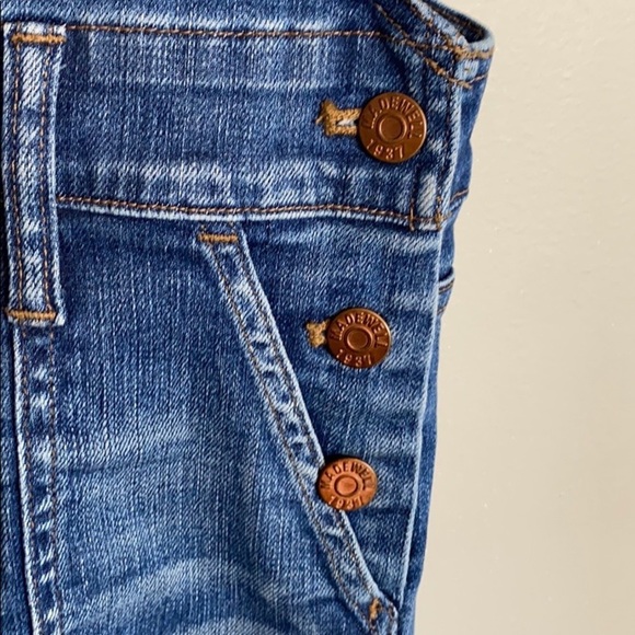 Madewell Adrian Distressed Jean Skinny Fit Overalls Size XXS - Picture 8 of 14